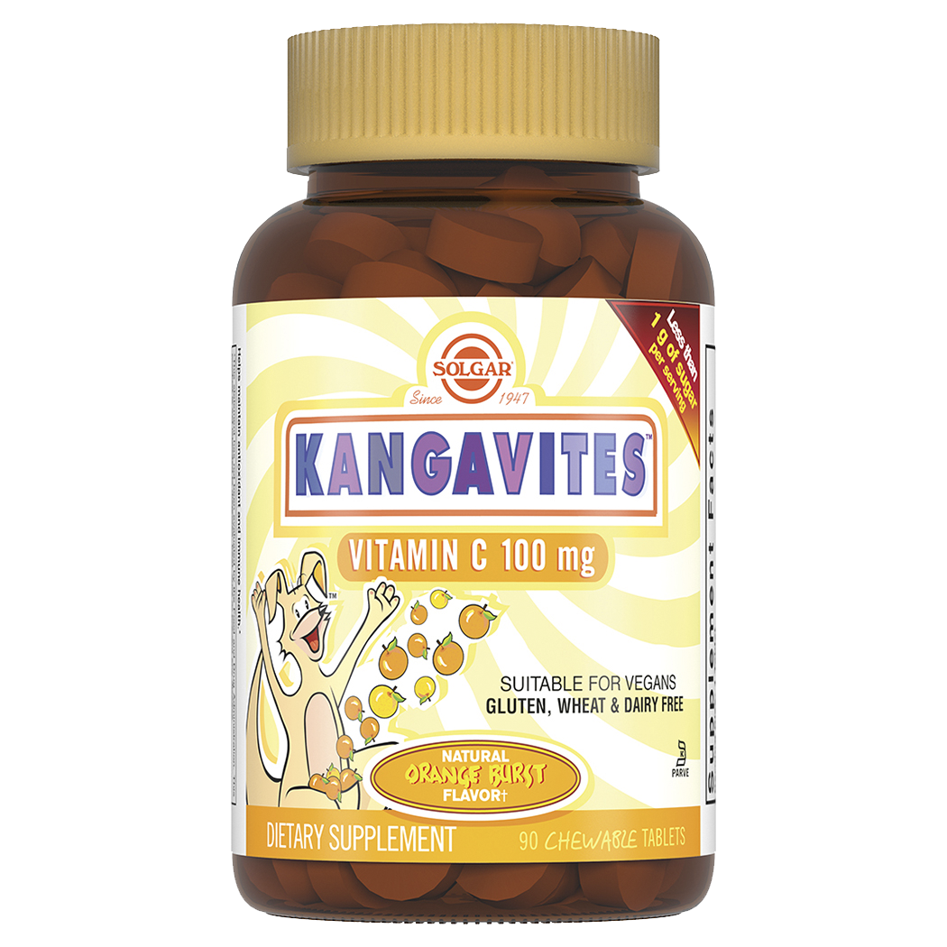 Кангавитес™ с витамином С со вкусом апельсина | Solgar - полезные .